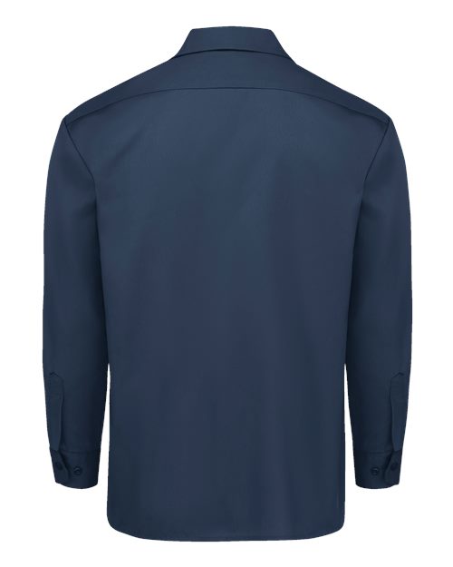 Men's Tall Long Sleeve Work Shirt - Navy