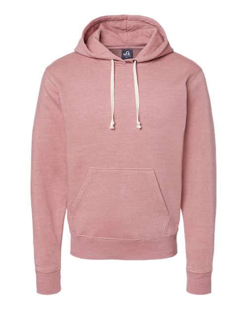 Men's Triblend Fleece Hooded Sweatshirt - Dusty Rose Triblend