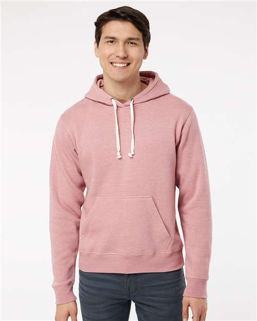 Men's Triblend Fleece Hooded Sweatshirt - Dusty Rose Triblend