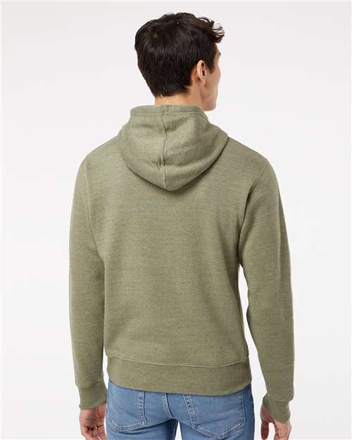 Men's Triblend Fleece Hooded Sweatshirt - Olive Triblend
