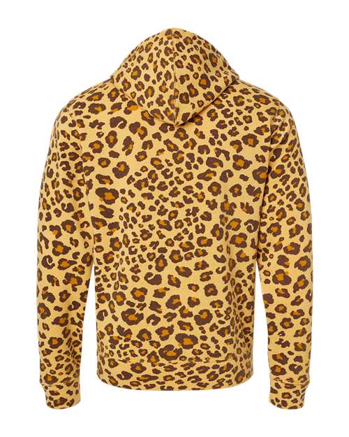 Men's Triblend Fleece Hooded Sweatshirt - Leopard Triblend