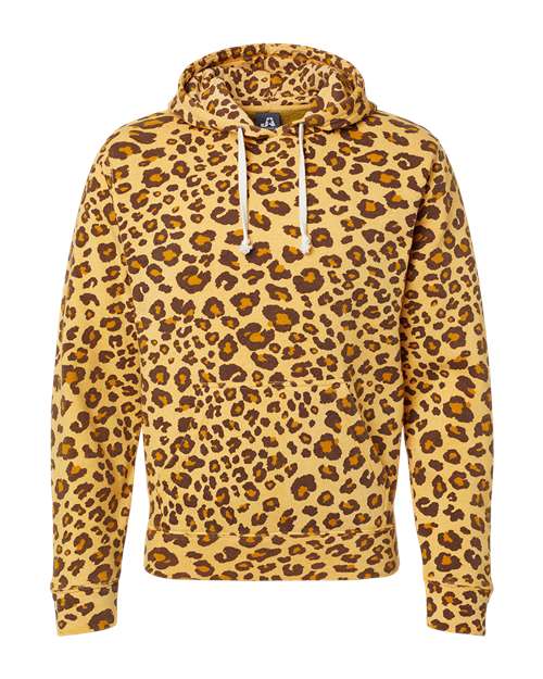 Men's Triblend Fleece Hooded Sweatshirt - Leopard Triblend