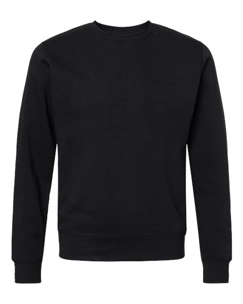 Unisex Triblend Fleece Crewneck Sweatshirt - Black Solid