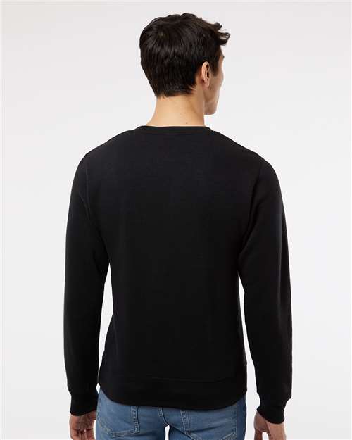 Unisex Triblend Fleece Crewneck Sweatshirt - Black Solid