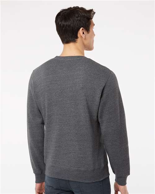 Unisex Triblend Fleece Crewneck Sweatshirt - Black Triblend