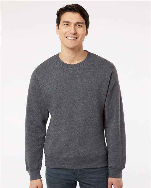 Unisex Triblend Fleece Crewneck Sweatshirt - Black Triblend