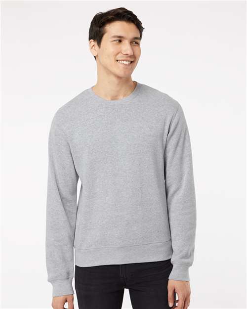 Unisex Triblend Fleece Crewneck Sweatshirt - Grey Triblend