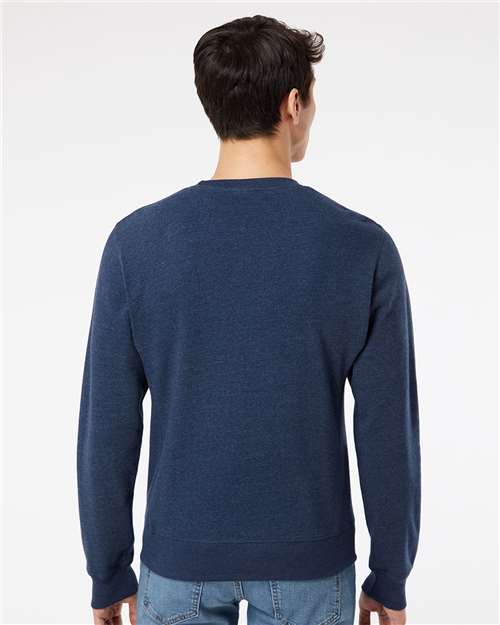 Unisex Triblend Fleece Crewneck Sweatshirt - True Navy Triblend