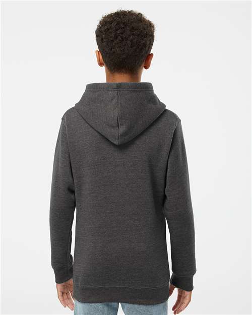 Youth Triblend Fleece Hooded Sweatshirt - Black Triblend