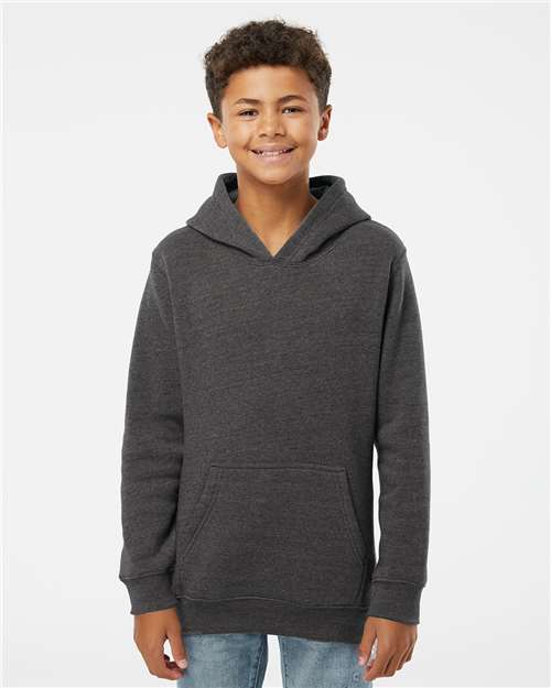 Youth Triblend Fleece Hooded Sweatshirt - Black Triblend