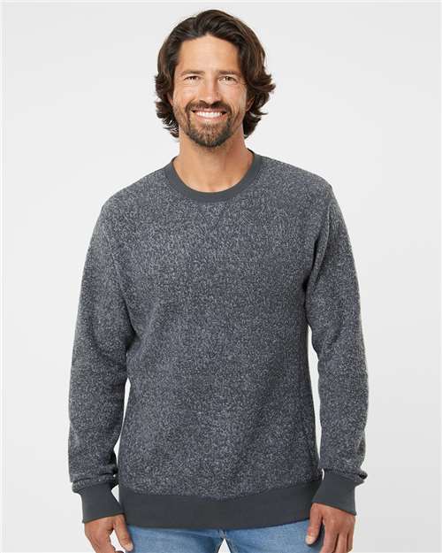 Unisex Aspen Fleece Crewneck Sweatshirt - Charcoal Speck