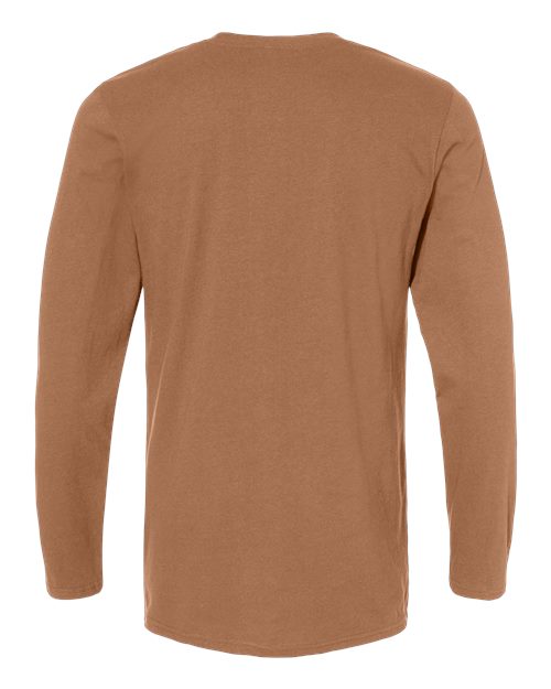 Men's Fine Jersey Long Sleeve Tee - Coyote Brown