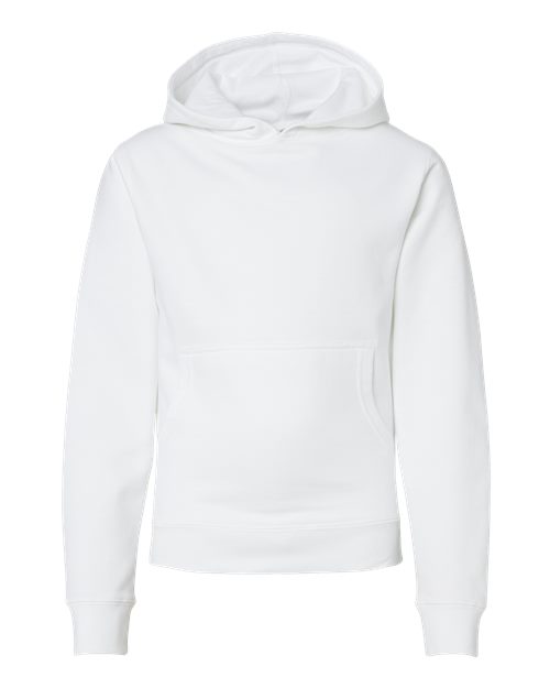 Youth Midweight Hooded Sweatshirt - White