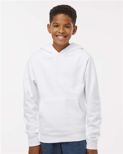Youth Midweight Hooded Sweatshirt - White