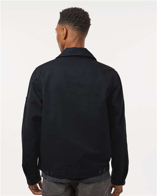 Men's Unlined Industrial Eisenhower Jacket - Black