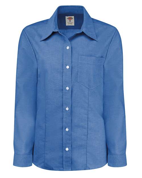 Women's Oxford Long Sleeve Shirt - French Blue