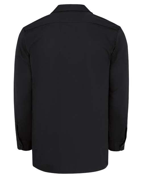 Men's Industrial Cotton Long Sleeve Work Shirt - Black