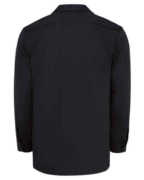 Men's Tall Industrial Cotton Long Sleeve Work Shirt - Black