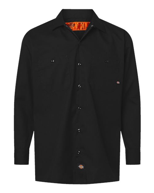 Men's Industrial Long Sleeve Work Shirt - Black