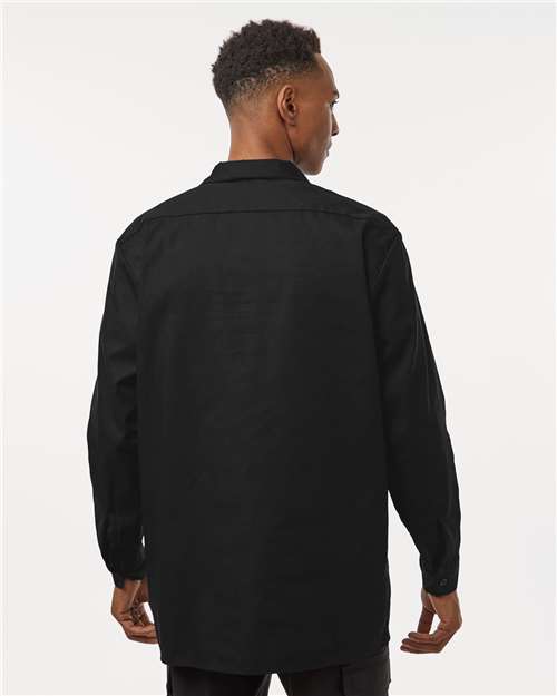 Men's Industrial Long Sleeve Work Shirt - Black