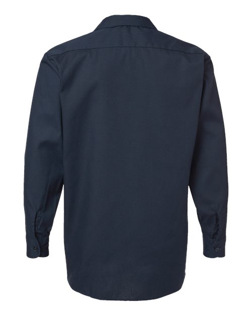 Men's Industrial Long Sleeve Work Shirt - Dark Navy