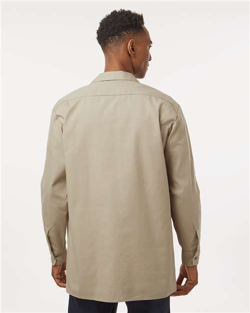 Men's Industrial Long Sleeve Work Shirt - Desert Sand