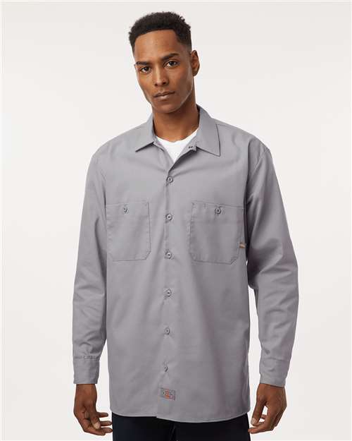 Men's Industrial Long Sleeve Work Shirt - Graphite Grey