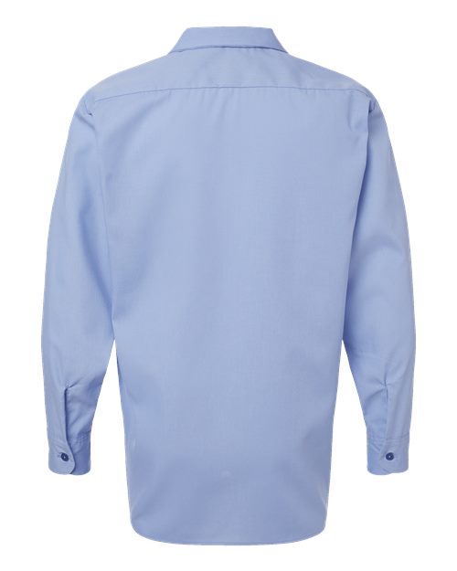 Men's Industrial Long Sleeve Work Shirt - Light Blue