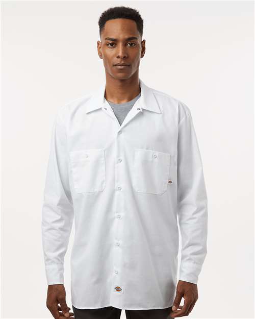 Men's Industrial Long Sleeve Work Shirt - White