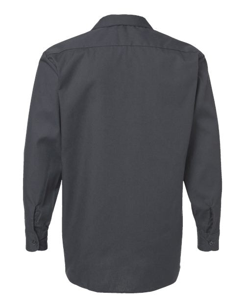Men's Tall Industrial Long Sleeve Work Shirt - Dark Charcoal