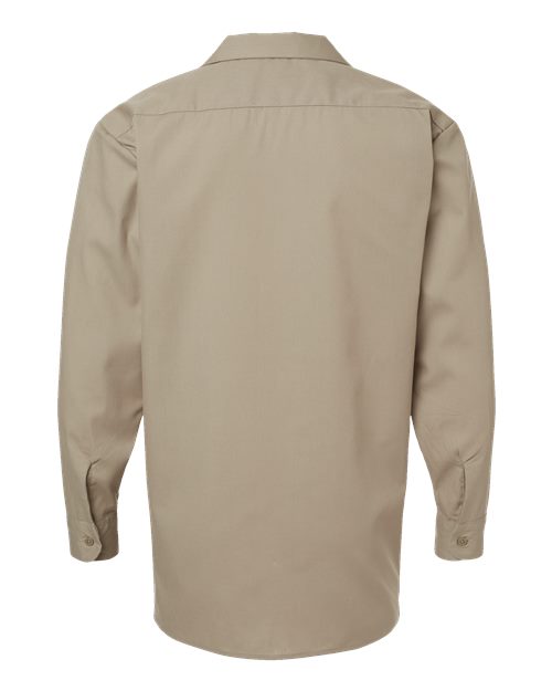 Men's Tall Industrial Long Sleeve Work Shirt - Desert Sand
