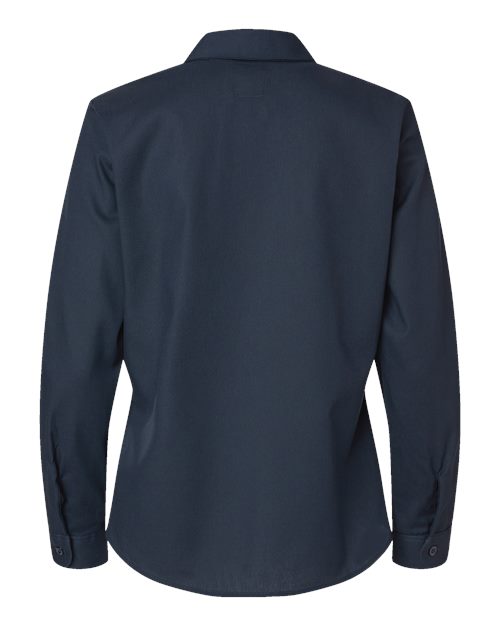 Women's Long Sleeve Industrial Work Shirt - Dark Navy
