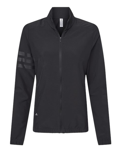 Women's Wind Resistant Full-Zip Jacket - Black/ Black