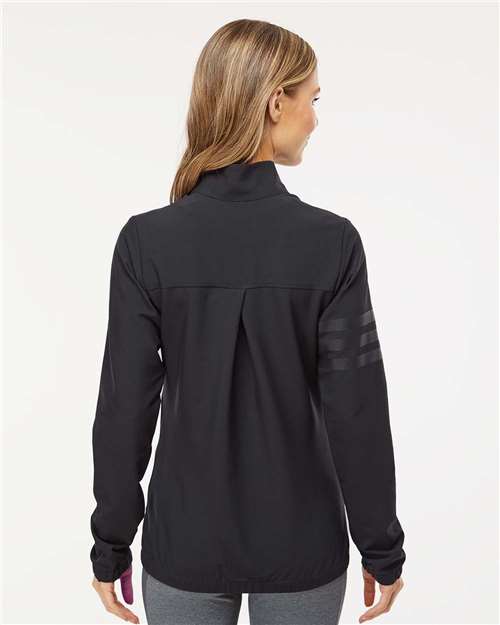 Women's Wind Resistant Full-Zip Jacket - Black/ Black