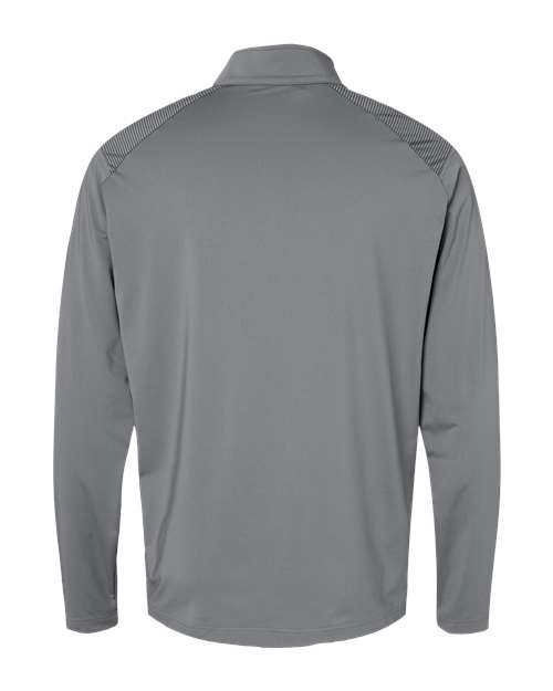 Men's Ultimate365 Lightweight Shoulder Stripe Quarter-Zip Pullover - Grey Three