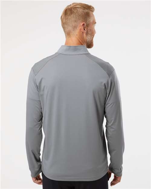 Men's Ultimate365 Lightweight Shoulder Stripe Quarter-Zip Pullover - Grey Three