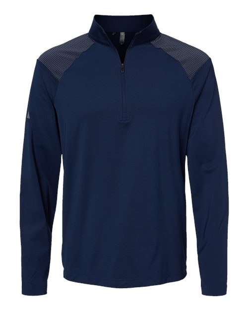 Men's Ultimate365 Lightweight Shoulder Stripe Quarter-Zip Pullover - Team Navy Blue