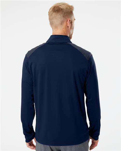 Men's Ultimate365 Lightweight Shoulder Stripe Quarter-Zip Pullover - Team Navy Blue