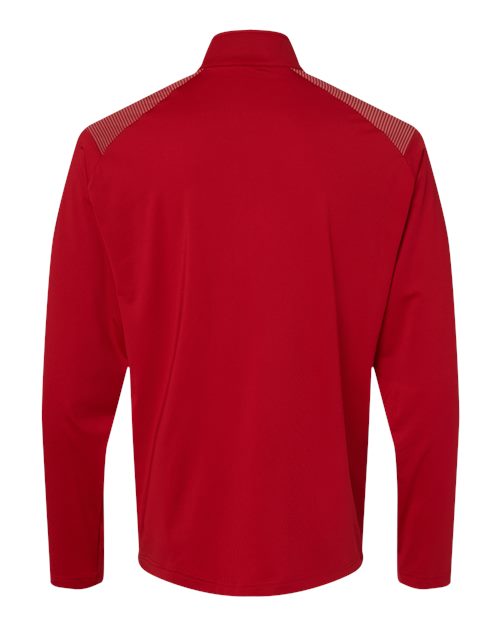 Men's Ultimate365 Lightweight Shoulder Stripe Quarter-Zip Pullover - Team Power Red