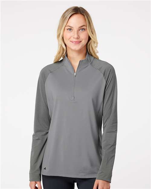 Women's Ultimate365 Lightweight Raglan Quarter-Zip Pullover - Grey Three