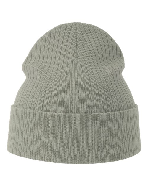 Sustainable Rib Cuffed Beanie - Light Grey