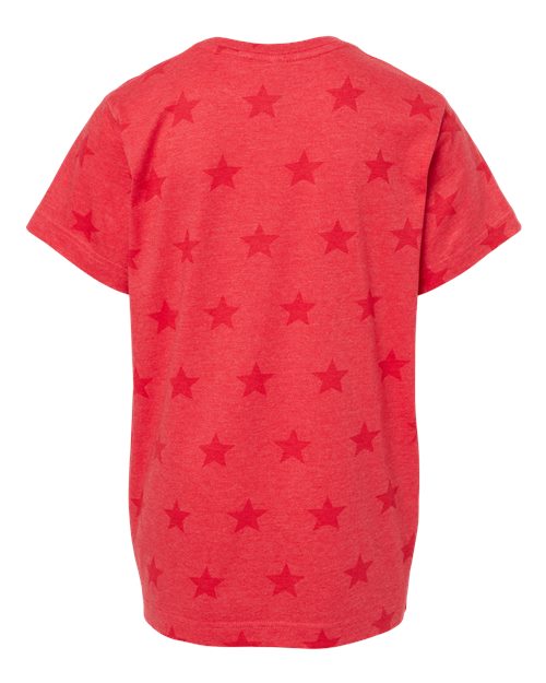 Youth Star Print Tee - Red Star