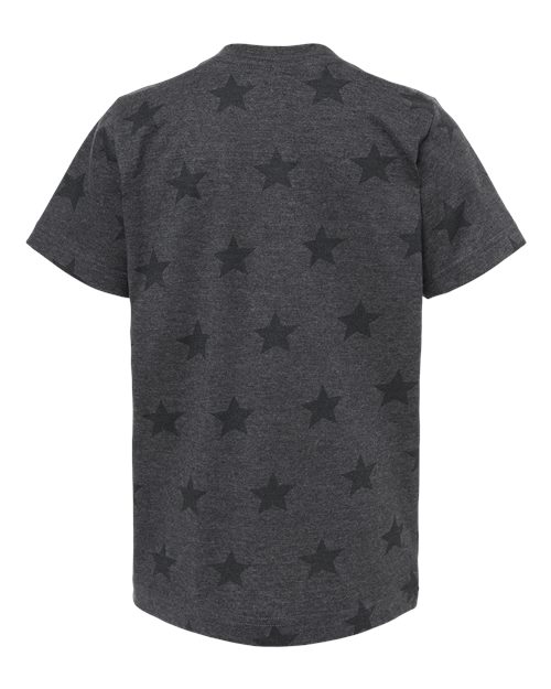 Youth Star Print Tee - Smoke Star