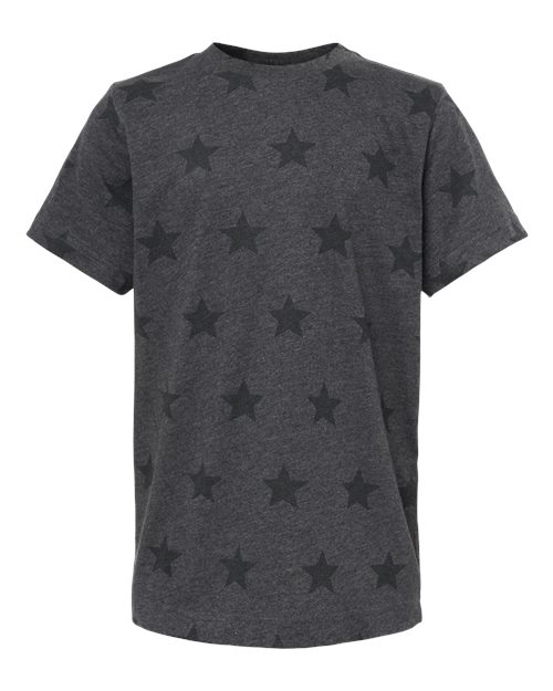 Youth Star Print Tee - Smoke Star
