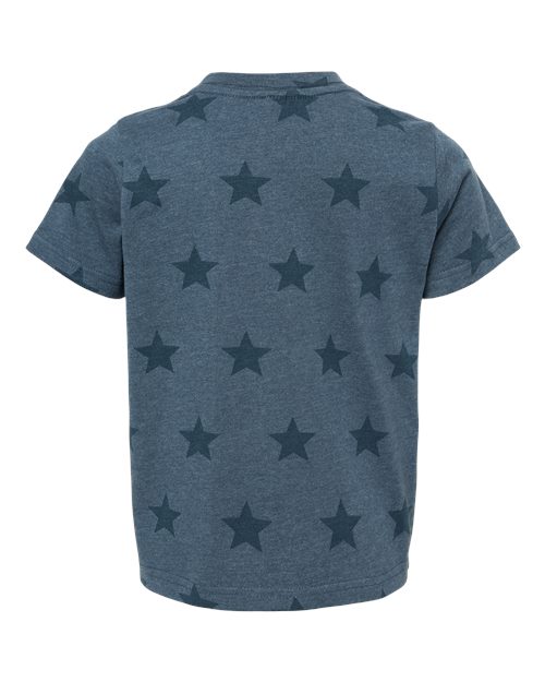 Toddler Star Print Tee - Denim Star