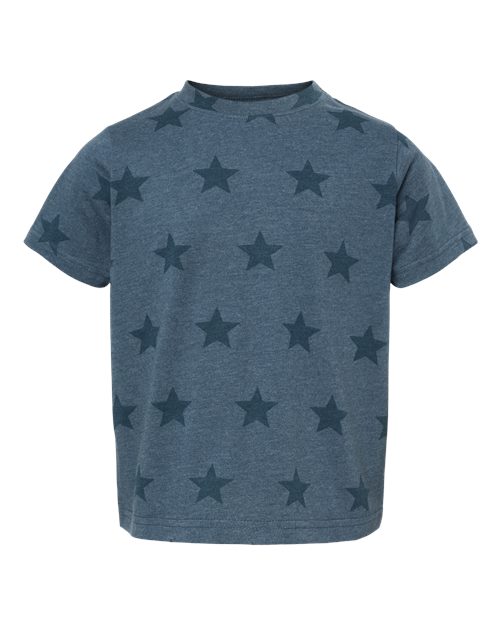 Toddler Star Print Tee - Denim Star