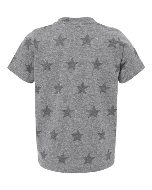 Toddler Star Print Tee - Granite Heather Star