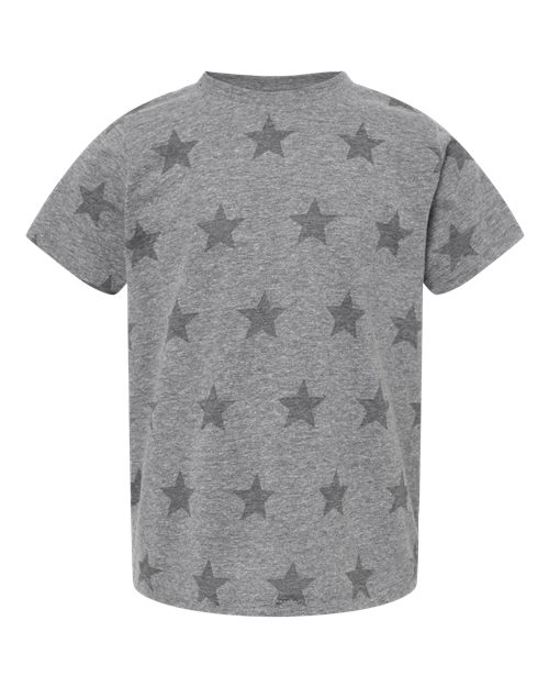 Toddler Star Print Tee - Granite Heather Star