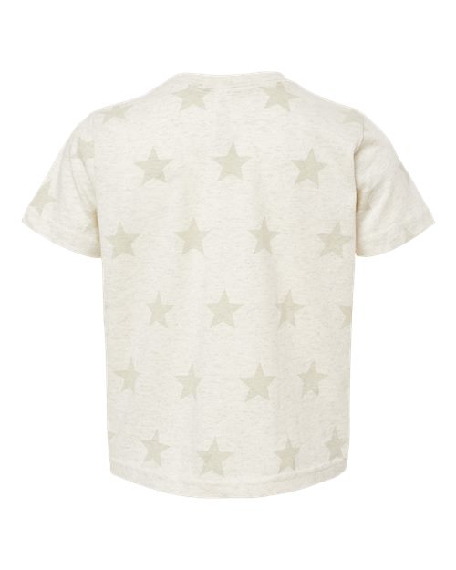 Toddler Star Print Tee - Natural Heather Star