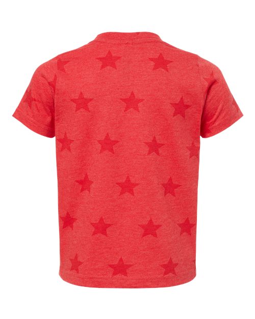 Toddler Star Print Tee - Red Star